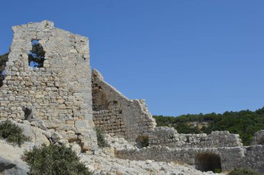 Yunanistan, Rodos Adası, Akramiti kayasındaki Monolithos Kalesi