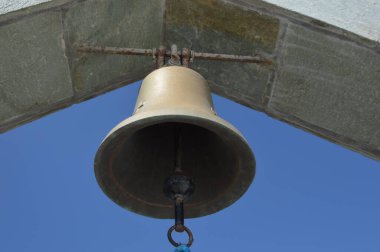 Yunanistan, Rodos Adası, Akramity Kayası 'ndaki Monolithos Kalesi, çan