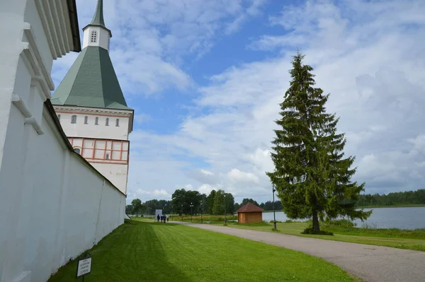 Rússia Região Novgorod Mosteiro Iversky Lago Valdai — Fotografia de Stock