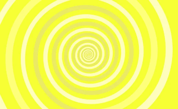 Färgglada Gul Spiral Bakgrund Hypnotisk Dynamisk Virvel Vektorillustration — Stock vektor