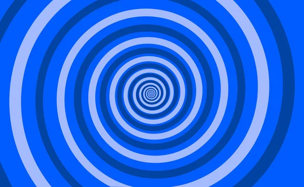 Colorful Blue Spiral Background Hypnotic Dynamic Vortex Vector Illustration — Stock Vector