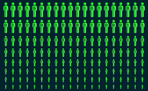 Crowd Behaviors Und Digitale Messung Von Sozialstichprobenstatistiken Experimentieren Mit Der — Stockvektor