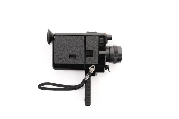 Super Filmkamera Isoliert Auf Weißem Hintergrund — Stockfoto