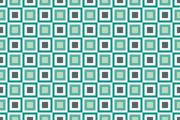正方形の形状の背景のシームレスなパターン レトロなスタイル ベクターイラスト — ストックベクタ