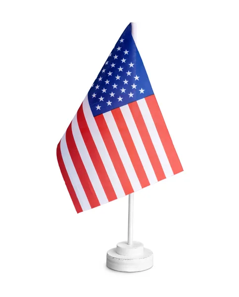 Bandera Mesa Americana Aislada Sobre Fondo Blanco — Foto de Stock