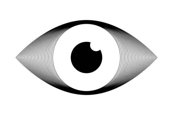 Eine Ikone Des Modernen Menschlichen Auges Vektorillustration — Stockvektor