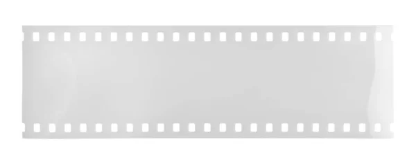 Tira Filme Cinza Branco Isolada Sobre Fundo Branco Modelo Mock — Fotografia de Stock