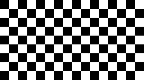 Checkered Background Seamless Pattern Black White Vector Illustration — 스톡 벡터