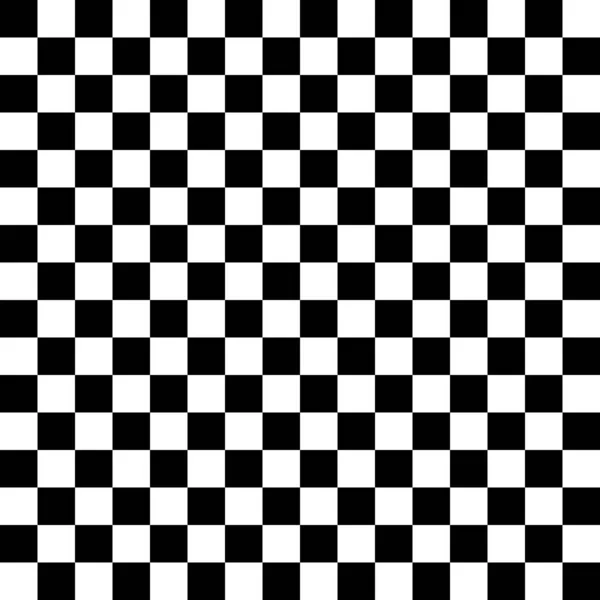 Checkered Background Seamless Pattern Black White Vector Illustration — 스톡 벡터