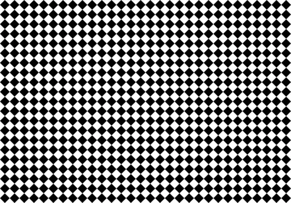 Checkered Squares Diagonal Arrangement Seamless Background Pattern Black White Vector — 스톡 벡터