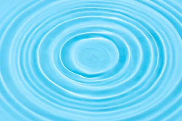 Blu Acqua Sfondo Texture Con Cerchi Goccia Sulla Superficie Dell — Foto Stock