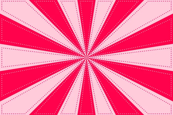 Pink Sunburst Pattern Hintergrund Ray Radialstern Mit Rückennaht Vektorillustration — Stockvektor