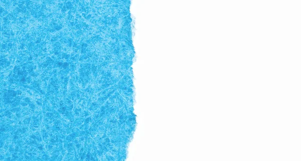 Modelo Papel Azul Branco Fundo Duas Partes Com Textura Papel — Fotografia de Stock