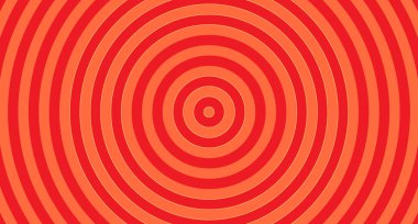 Turuncu eş merkezli daireler arka plan. Vektör illüstrasyonu