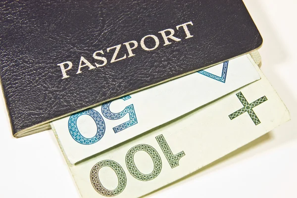 Польська паспорт — стокове фото