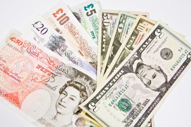 İngiliz pound ve dolar