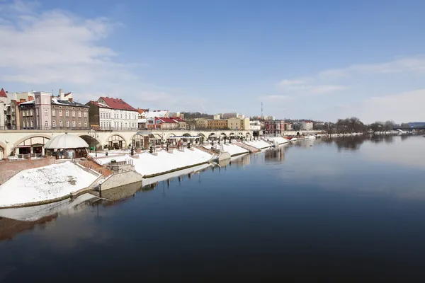 Wandelen op de warta rivier. Gorzow wielkopolski, Polen — Stockfoto
