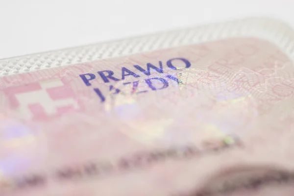 Lengyel jogosítvány — Stock Fotó