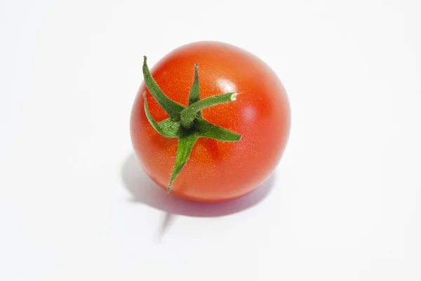 Ripe and juicy tomato over white background — Stock Photo, Image