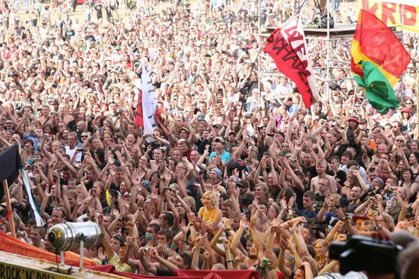 bir kalabalık bir konserde