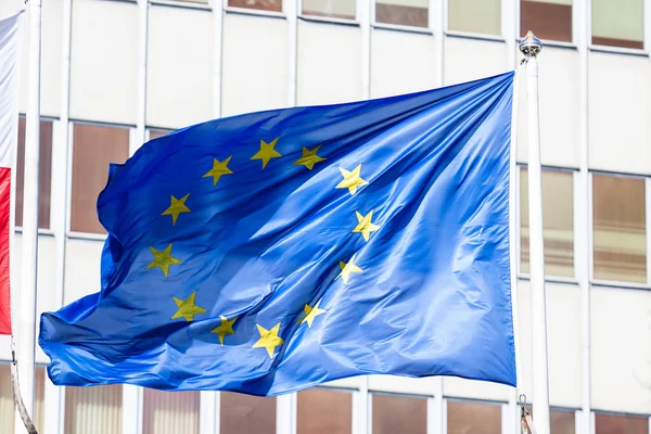 Флаг европейского союза — стоковое фото