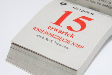 Takvim - varsayım