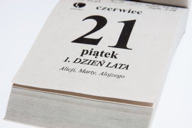 -1 gün yıl takvimi