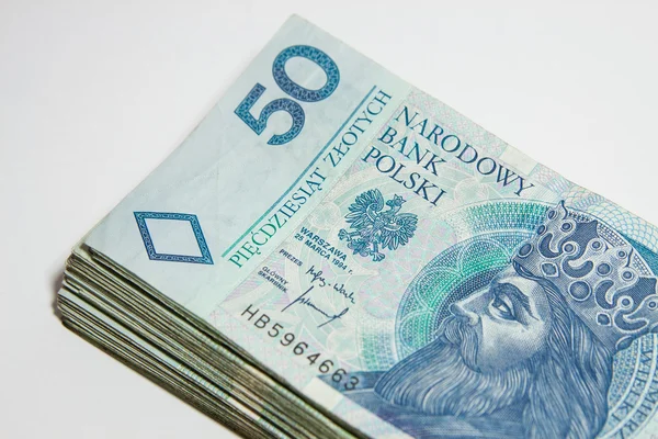 Polish currency - PLN - Polish zloty — Stock Photo, Image