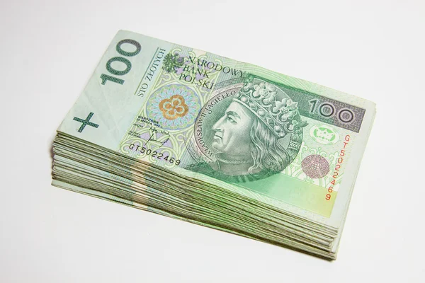 Polish currency - PLN - Polish zloty — Stock Photo, Image