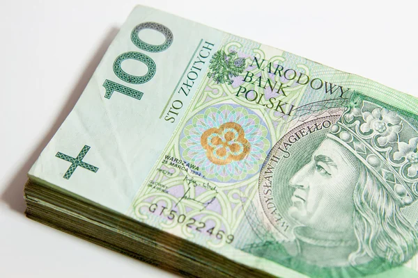 Moneda polaca - PLN - Zloty polaco —  Fotos de Stock