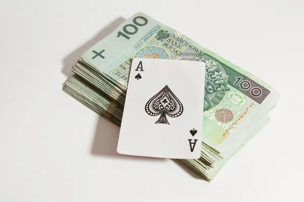 Джокер як на польську гроші — стокове фото