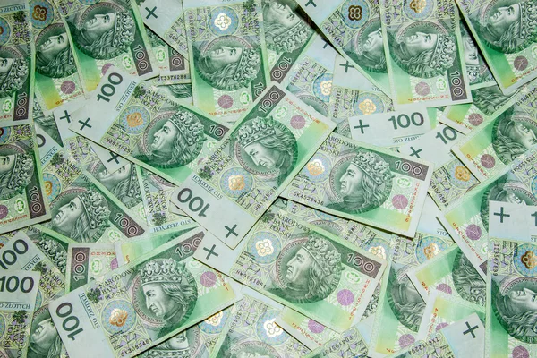 Polish currency - PLN - Polish zloty — Stock Photo, Image