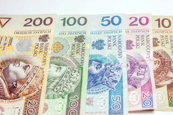 Polsk valuta - pln - polska zloty — Stockfoto