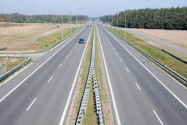 Vu du passage supérieur de l'autoroute — Photo