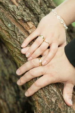 Alyans el parmak uçlarında