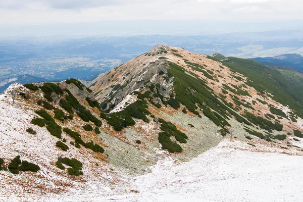 Panorama de montanhas de Tatra polonesas — Fotografia de Stock