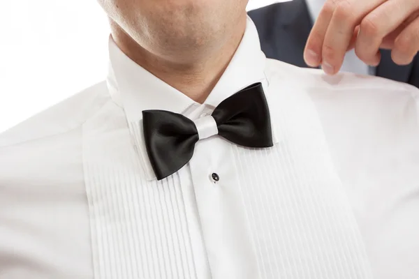 Housefly to the suit with a shirt — Stock Photo, Image