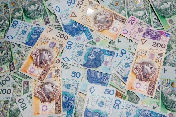 The concept of Polish money — Stock Photo, Image