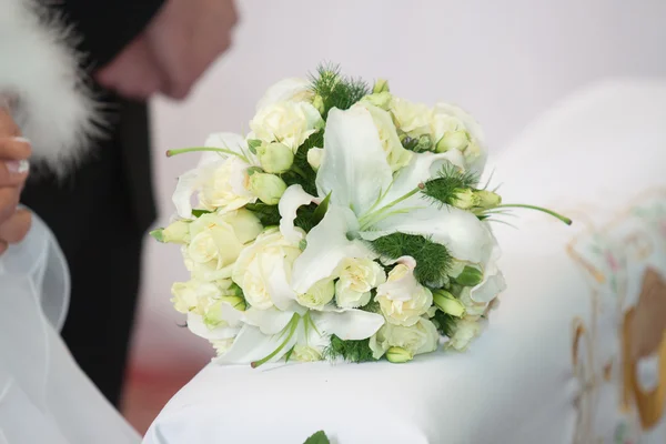 Svatební kytice růží — Stock fotografie