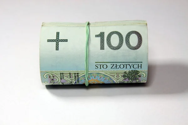 Польська гроші - Польський злотий — стокове фото
