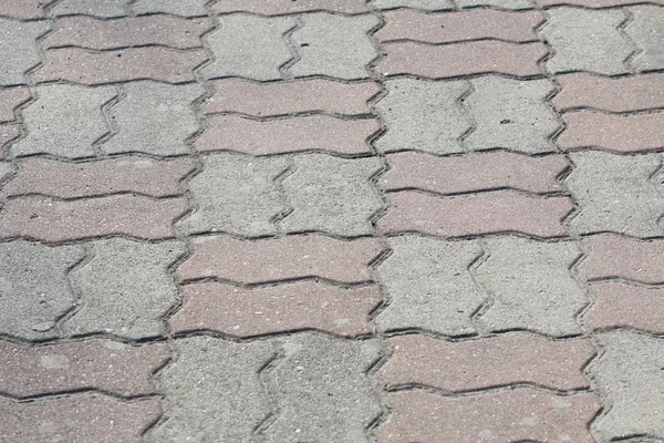 Kaldırım cobblestones ve tuğla ile — Stok fotoğraf