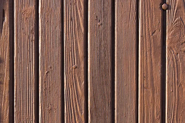 Fence with brown boards — Stock Photo, Image