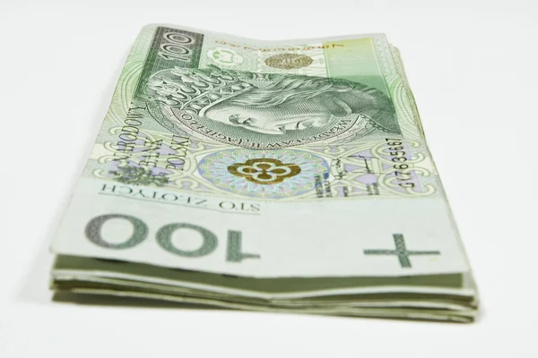 Lengyel pénz lengyel zloty - pln — Stock Fotó