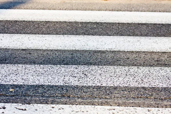 Old pedestrian crossing - zebra — Stock Photo, Image