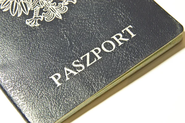 Польська паспорт і гроші — стокове фото