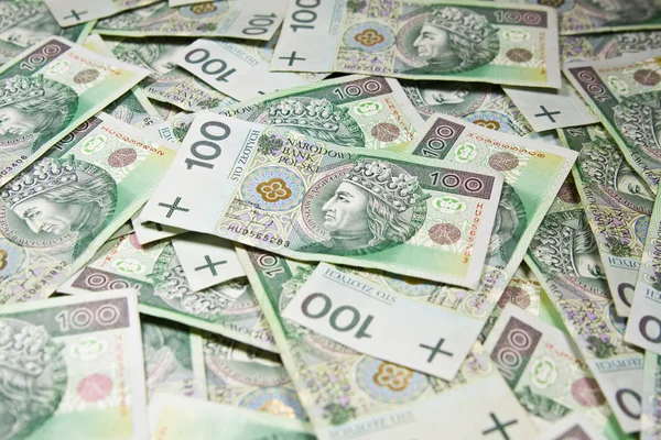 Pools geld - 100 zloty — Stockfoto