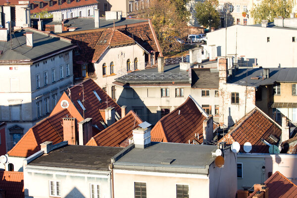 Panorama of the city Torun in Poland