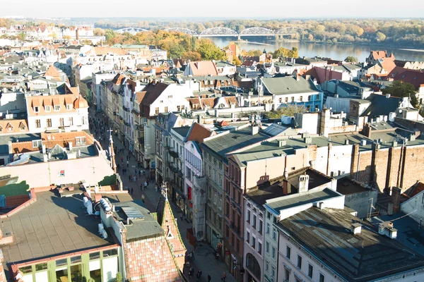 Panorama de la ciudad Torun en Polonia — Foto de Stock