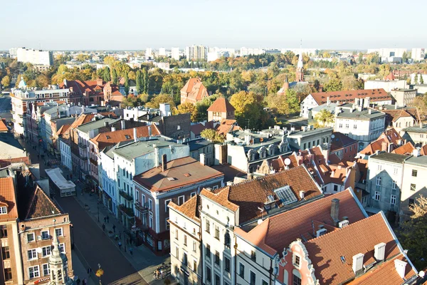 Panorama van de stad Toruń in Polen — Stockfoto