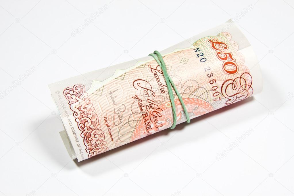 English pounds sterling money